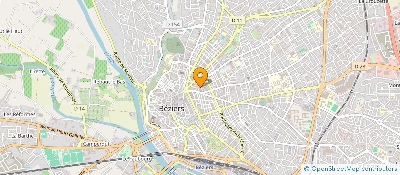 localisation de l'entreprise COLLEGE PAUL RIQUET à BEZIERS