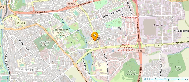 localisation de l'entreprise COLLEGE PAUL VALERY  METZ