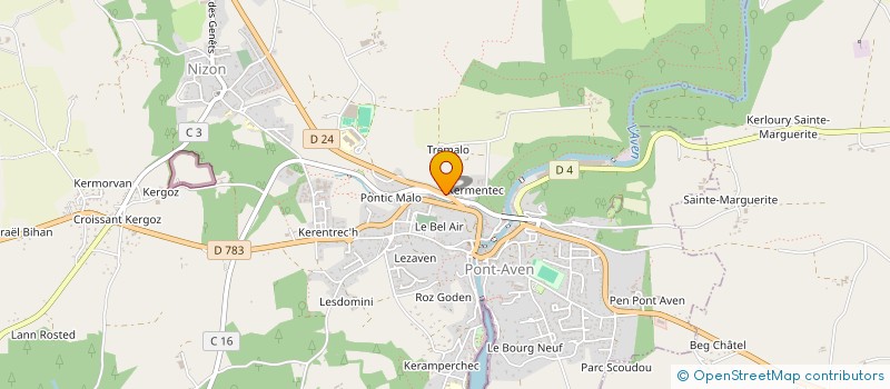 localisation de l'entreprise COLLEGE PENANROZ à PONT-AVEN