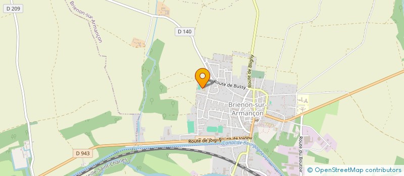 localisation de l'entreprise COLLEGE PHILIPPE COUSTEAU  BRIENON-SUR-ARMANCON