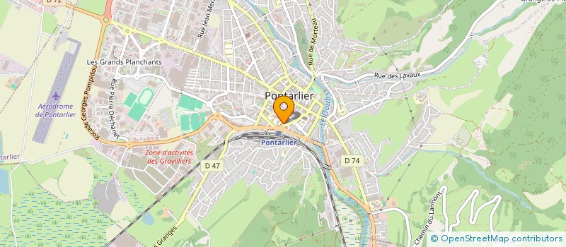 localisation de l'entreprise COLLEGE PHILIPPE GRENIER  PONTARLIER