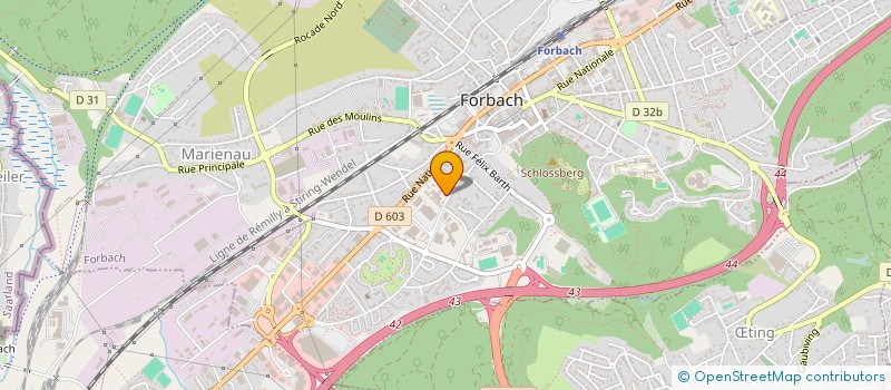 localisation de l'entreprise COLLEGE PIERRE ADT à FORBACH