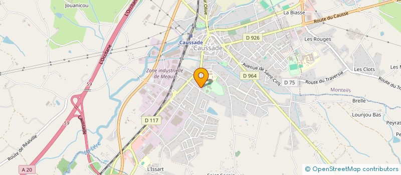 localisation de l'entreprise COLLEGE PIERRE DARASSE  CAUSSADE