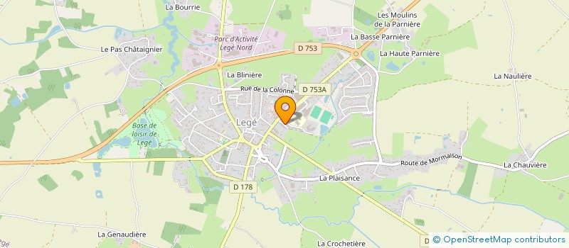 localisation de l'entreprise COLLEGE PIERRE DE COUBERTIN à LEGE