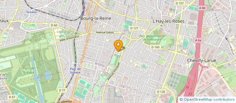 localisation de l'entreprise COLLEGE PIERRE DE RONSARD  L'HAY-LES-ROSES