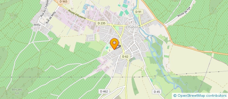 localisation de l'entreprise COLLEGE PIERRE ET JEAN LEROUGE  CHABLIS