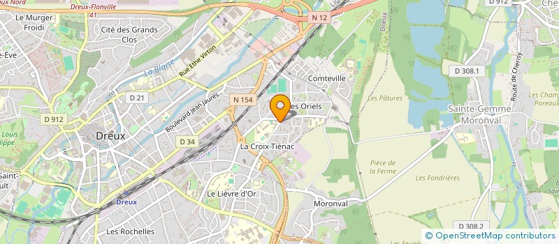 localisation de l'entreprise COLLEGE PIERRE ET MARIE CURIE à DREUX
