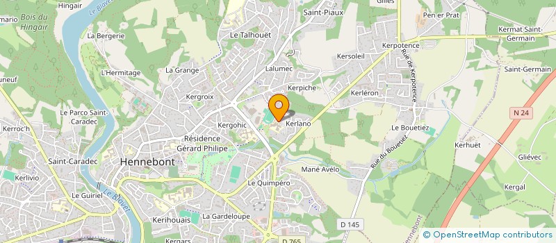 localisation de l'entreprise COLLEGE PIERRE ET MARIE CURIE à HENNEBONT