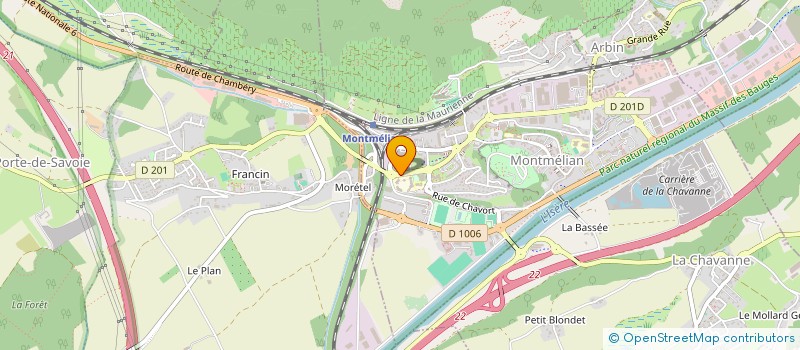 localisation de l'entreprise COLLEGE PIERRE ET MARIE CURIE  MONTMELIAN