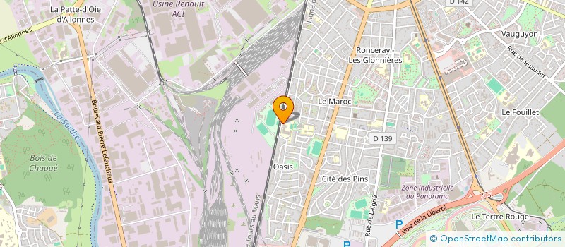 localisation de l'entreprise COLLEGE PIERRE-GILLES-DE-GENNES  LE MANS