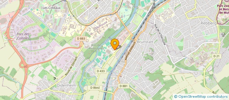 localisation de l'entreprise COLLEGE PIERRE PFLIMLIN  BRUNSTATT-DIDENHEIM