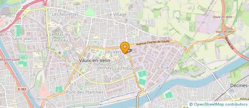 localisation de l'entreprise COLLEGE PIERRE VALDO  VAULX-EN-VELIN