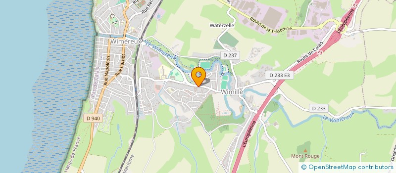 localisation de l'entreprise COLLEGE  PILATRE DE ROZIER  WIMILLE