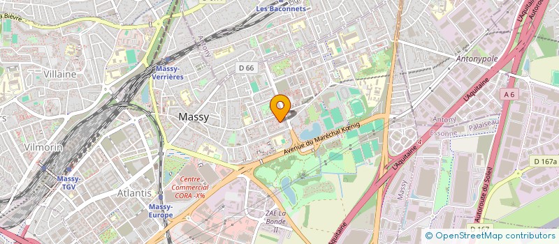 localisation de l'entreprise COLLEGE PLUS à MASSY