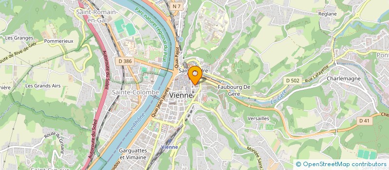 localisation de l'entreprise COLLEGE PONSARD à VIENNE