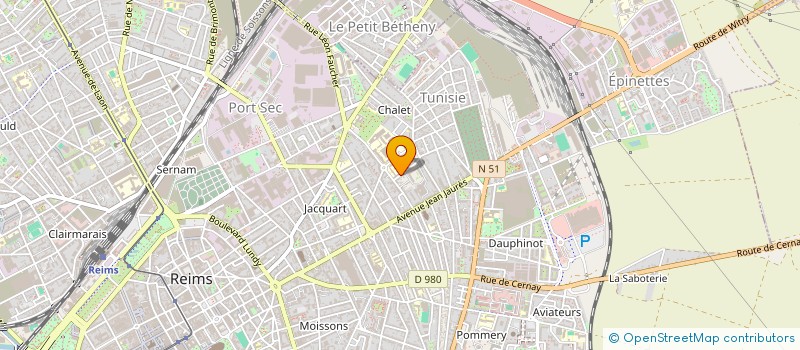 localisation de l'entreprise COLLEGE PRIEUR DE LA MARNE à REIMS