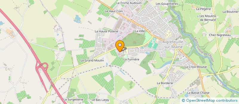 localisation de l'entreprise COLLEGE PUBLIC ANDREE-CHEDID  AIGREFEUILLE-SUR-MAINE