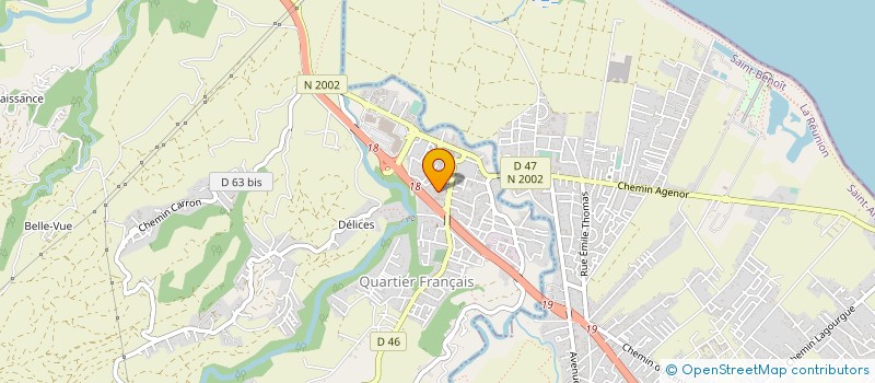 localisation de l'entreprise COLLEGE QUARTIER FRANCAIS LUCET LANGENIER  SAINTE-SUZANNE