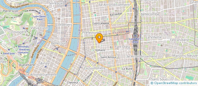 localisation de l'entreprise COLLEGE RAOUL DUFY  LYON 3EME