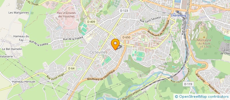 localisation de l'entreprise COLLEGE RAYMOND LE CORRE  CHERBOURG-EN-COTENTIN