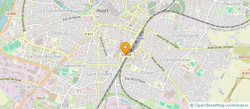 localisation de l'entreprise COLLEGE REG INFO MEDIC POITOU-CHARENTES à NIORT