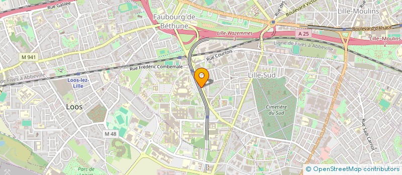 localisation de l'entreprise COLLEGE REGIONAL DE MEDECINE D URGENCE NORD PAS DE CALAIS à LILLE