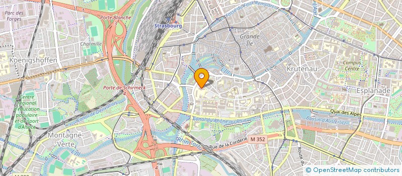 localisation de l'entreprise COLLEGE REGIONAL DES GENERALISTES ENSEIGNANTS D'ALSACE CRGEA à STRASBOURG