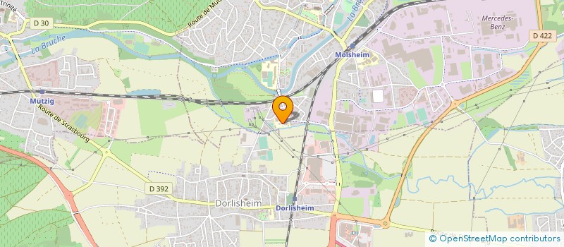 localisation de l'entreprise COLLEGE REMBRANDT BUGATTI  MOLSHEIM