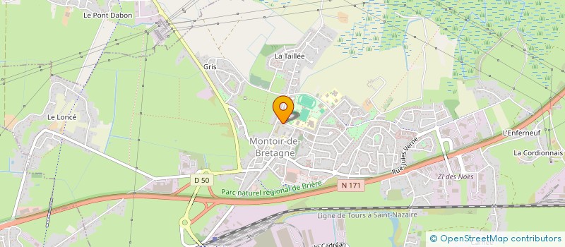 localisation de l'entreprise COLLEGE RENE-GUY CADOU à MONTOIR-DE-BRETAGNE