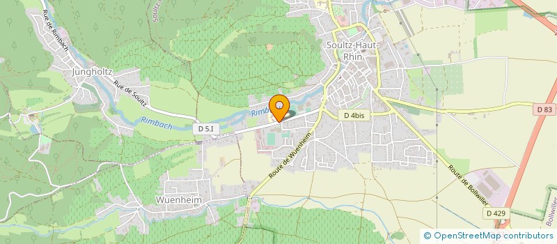 localisation de l'entreprise COLLEGE ROBERT BELTZ  SOULTZ-HAUT-RHIN