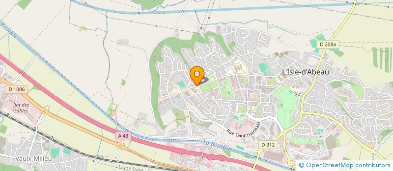 localisation de l'entreprise COLLEGE ROBERT DOISNEAU  L'ISLE-D'ABEAU