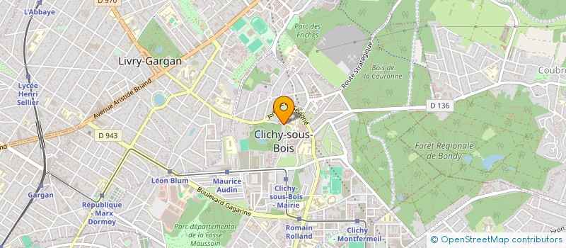 localisation de l'entreprise COLLEGE - ROBERT DOISNEAU à CLICHY-SOUS-BOIS