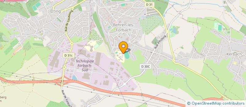 localisation de l'entreprise COLLEGE ROBERT SCHUMAN  BEHREN-LES-FORBACH