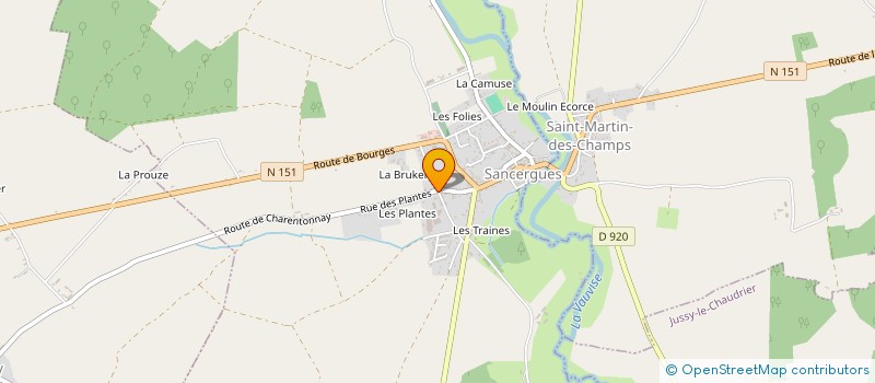 localisation de l'entreprise COLLEGE ROGER MARTIN DU GARD  SANCERGUES