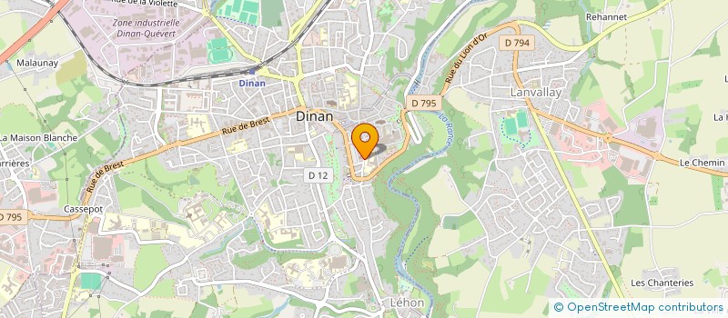 localisation de l'entreprise COLLEGE ROGER VERCEL  DINAN