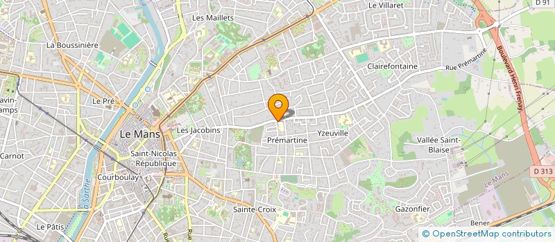 localisation de l'entreprise COLLEGE ROGER VERCEL  LE MANS