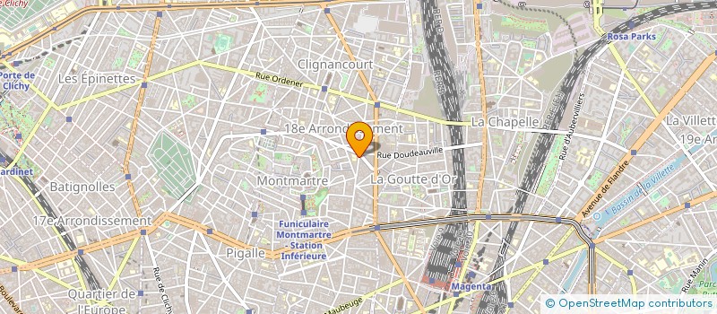 localisation de l'entreprise COLLEGE ROLAND DORGELES à PARIS