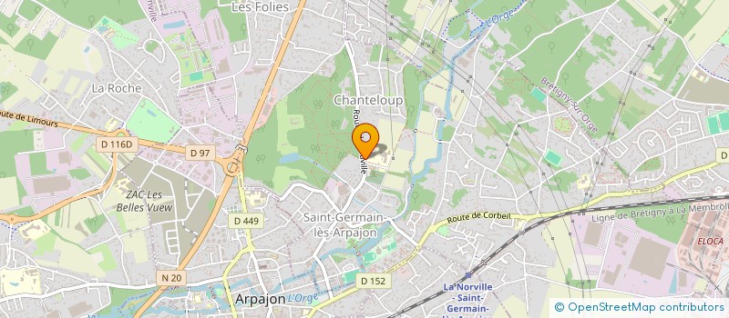 localisation de l'entreprise COLLEGE ROLAND GARROS  SAINT-GERMAIN-LES-ARPAJON