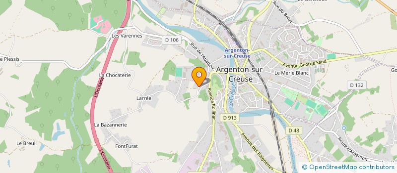 localisation de l'entreprise COLLEGE ROLLINAT à ARGENTON-SUR-CREUSE