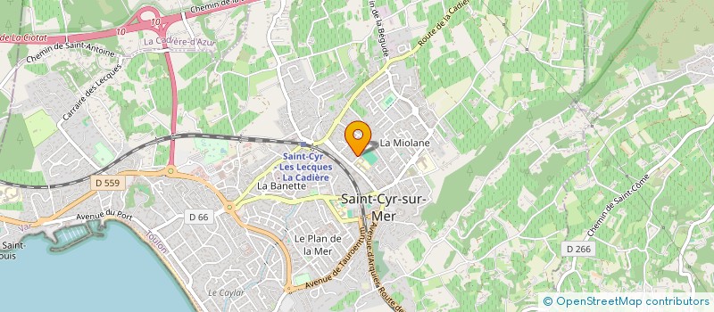 localisation de l'entreprise COLLEGE ROMAIN BLACHE à SAINT-CYR-SUR-MER