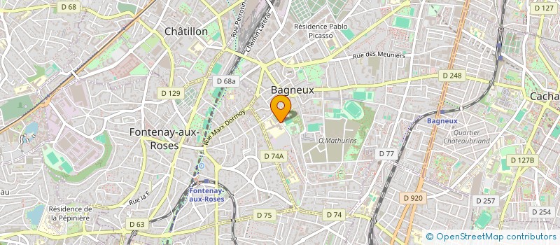 localisation de l'entreprise COLLEGE ROMAIN ROLLAND à BAGNEUX