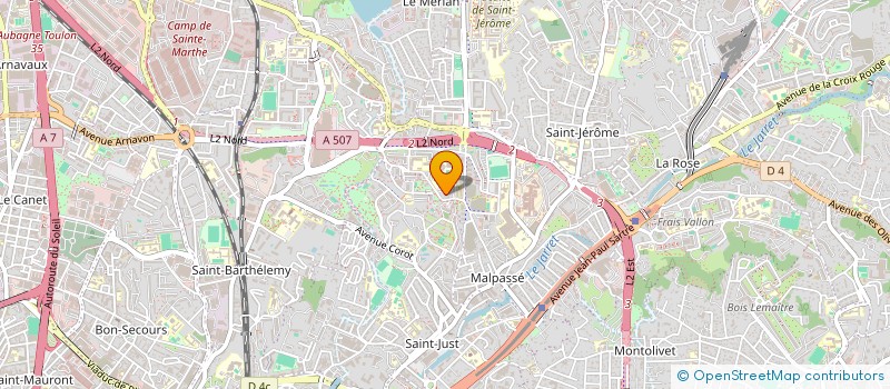 localisation de l'entreprise COLLEGE ROSTAND EDMOND à MARSEILLE 13EME
