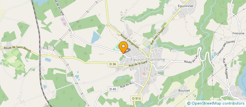localisation de l'entreprise COLLEGE SAINT EXUPERY à EGUZON-CHANTOME