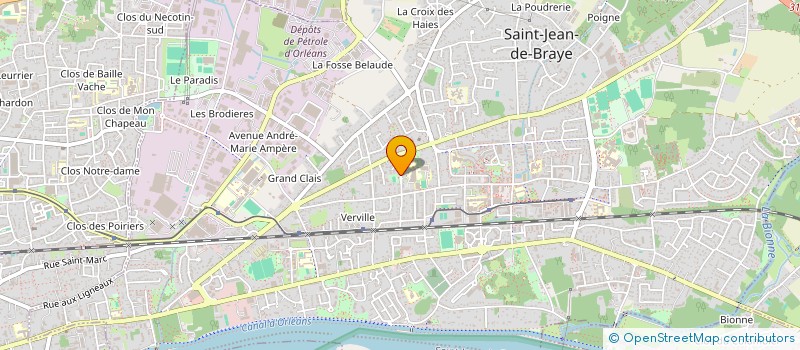 localisation de l'entreprise COLLEGE SAINT EXUPERY à SAINT-JEAN-DE-BRAYE