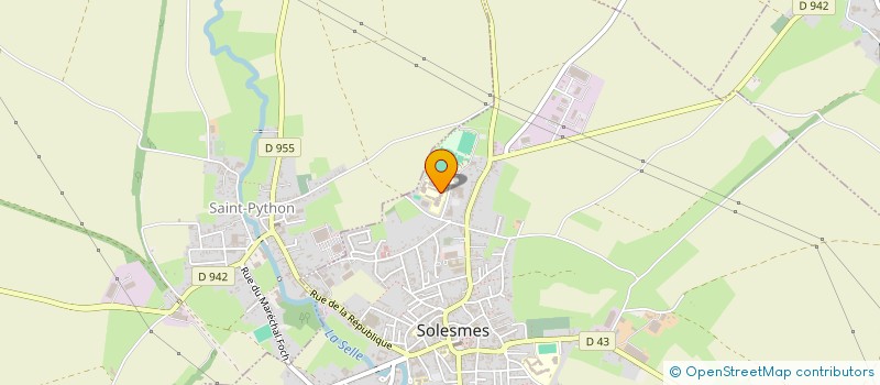 localisation de l'entreprise COLLEGE SAINT EXUPERY  SOLESMES