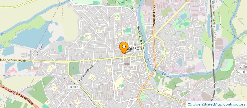 localisation de l'entreprise COLLEGE SAINT JUST à SOISSONS