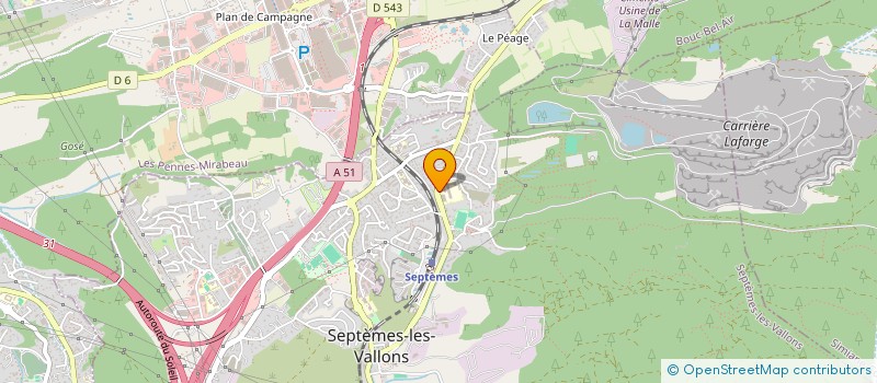 localisation de l'entreprise COLLEGE SEPTEMES LES VALLONS  SEPTEMES-LES-VALLONS