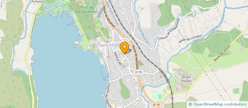 localisation de l'entreprise COLLEGE SEYSSAUD RENE  SAINT-CHAMAS