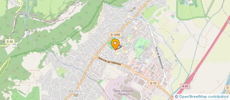 localisation de l'entreprise COLLEGE SIMONE DE BEAUVOIR  CROLLES