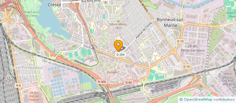 localisation de l'entreprise COLLEGE SIMONE DE BEAUVOIR à CRETEIL